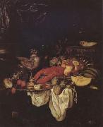 BEYEREN, Abraham van Large Still Life with Lobster (mk14) USA oil painting reproduction